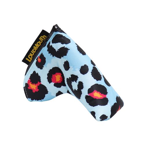 Loudmouth Blade Putter Cover Neon Cheetah Blue